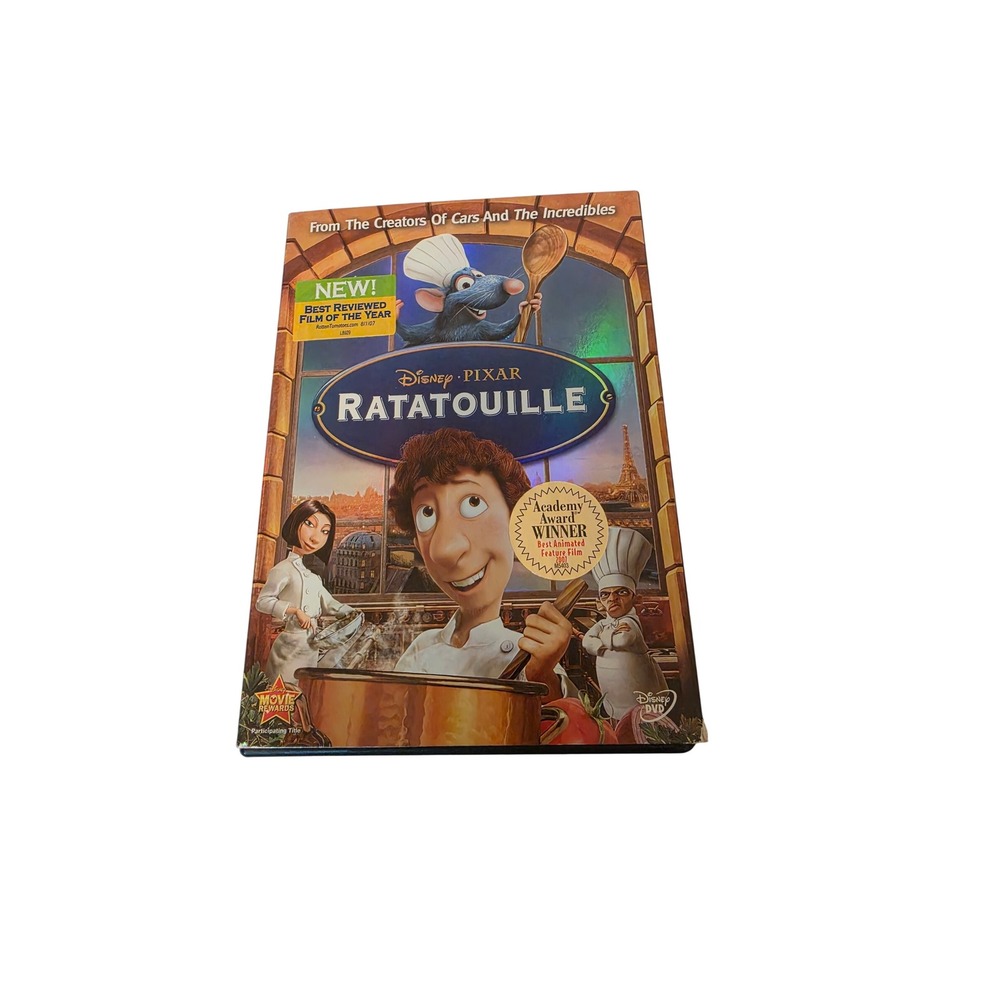 Disney Pixar Ratatouille DVD 2007 Animated Movie New Sealed with Slipcover